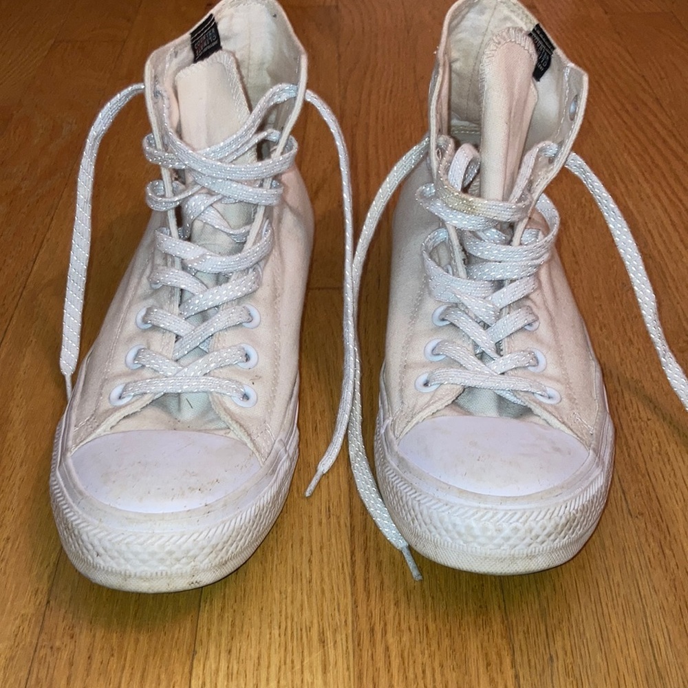 Classic white all-star Converse shoes